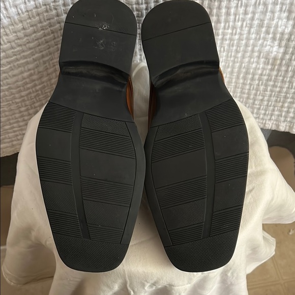 Alfani Brown Leather Men's Oxfords - Picture 8 of 13